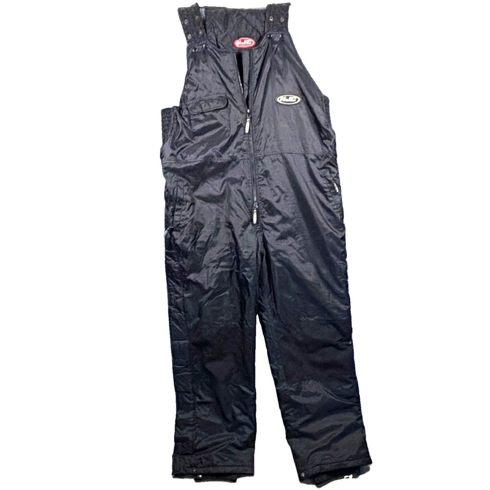 Mens XXL Snow Bib Overalls, HJC Apparel, Black, Quilted Insulated Winter Pants